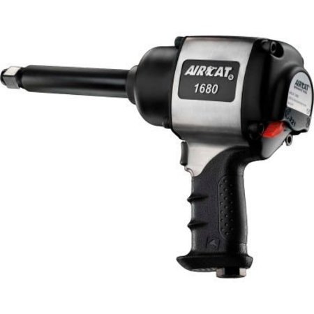 FLORIDA PNEUMATIC Aircat Heavy-Duty Twin Hammer Composite Air Impact Wrench, 3/4" Drive Size, 1600 Max Torque 1680-A-6